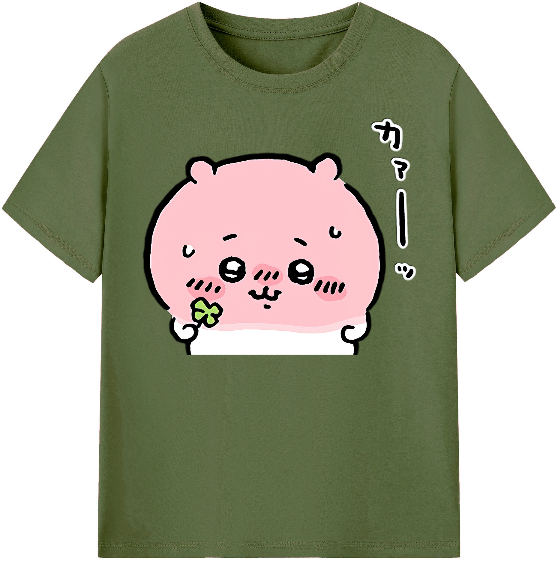 （画像用） ちいかわ ちいかわ Chii-kawa chiikawa 綿100％半袖Tシャツ（フロントプリント）